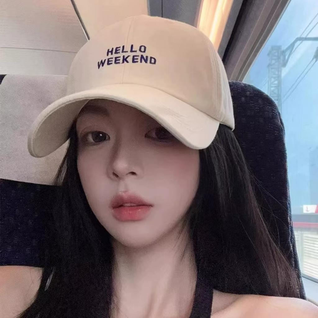 Women's new spring, autumn, and winter soft-top baseball cap with wide brim, makes the face look smaller, sun-protective, beige baseball cap for men