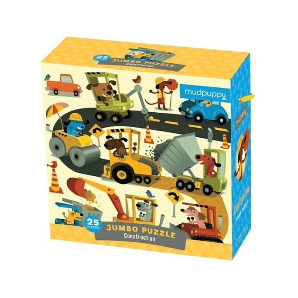 

Mud Puppy Construction site Jumbo Jikbo Puzzle, 1, Korea Best Toddler Puzzle