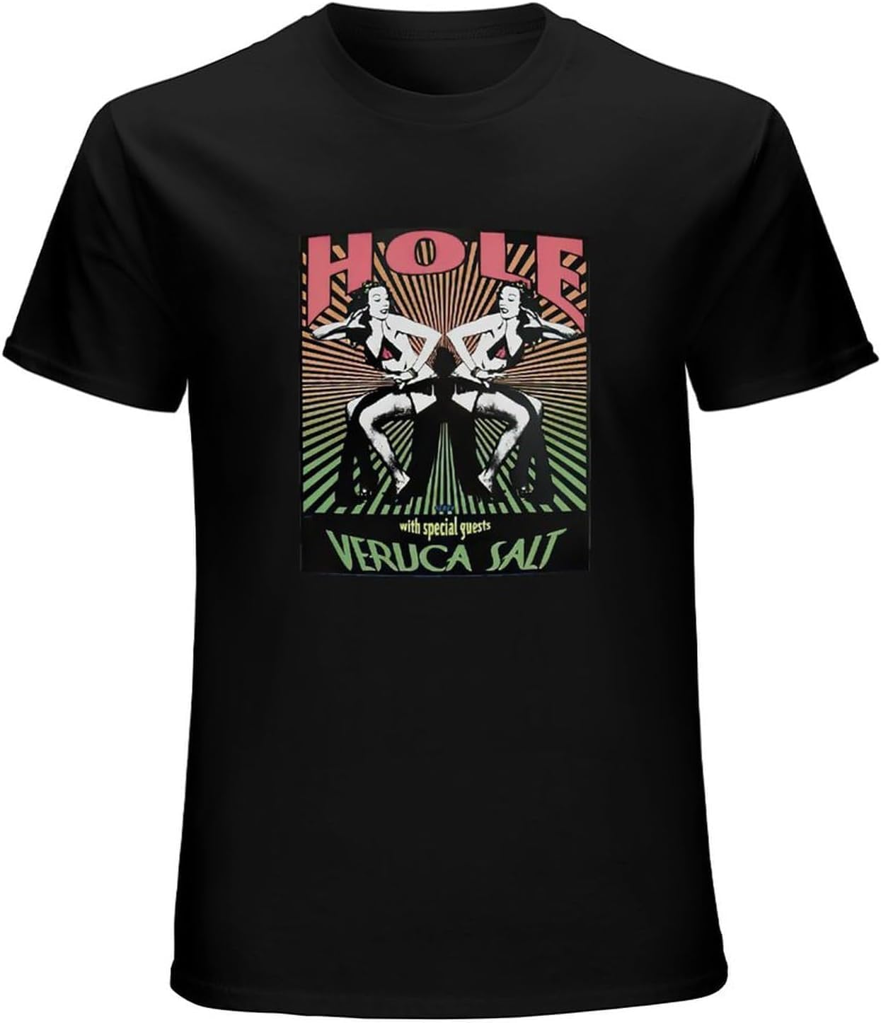 Hole T Shirt Veruca Salt Courtney Love Punk Rock Grunge Band Tee for Men 4XL чёрный