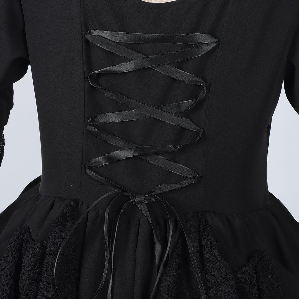 European Vintage Palace Style Dress Women Evening Gown Dance Performance Dress Retro Elegant Party Outfit