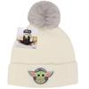 Star Wars Mandalorian Unisex Erwachsene The Child Abzeichen Bommelmütze