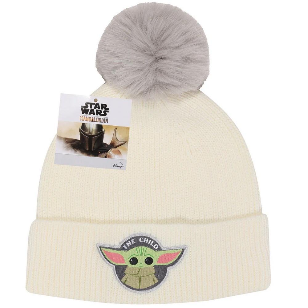 Star Wars Mandalorian Unisex Erwachsene The Child Abzeichen Bommelmütze