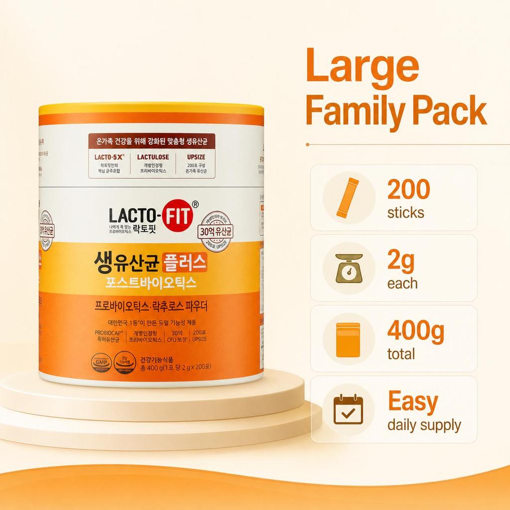 LACTO-FIT Lactobacilli Plus Postbiotics 2g 200 Sticks