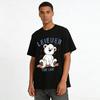 Cute Musical Bear Print Casual Top Kids Boys Girls Comfy Breathable Daily Pullover Pure cotton T-shirt