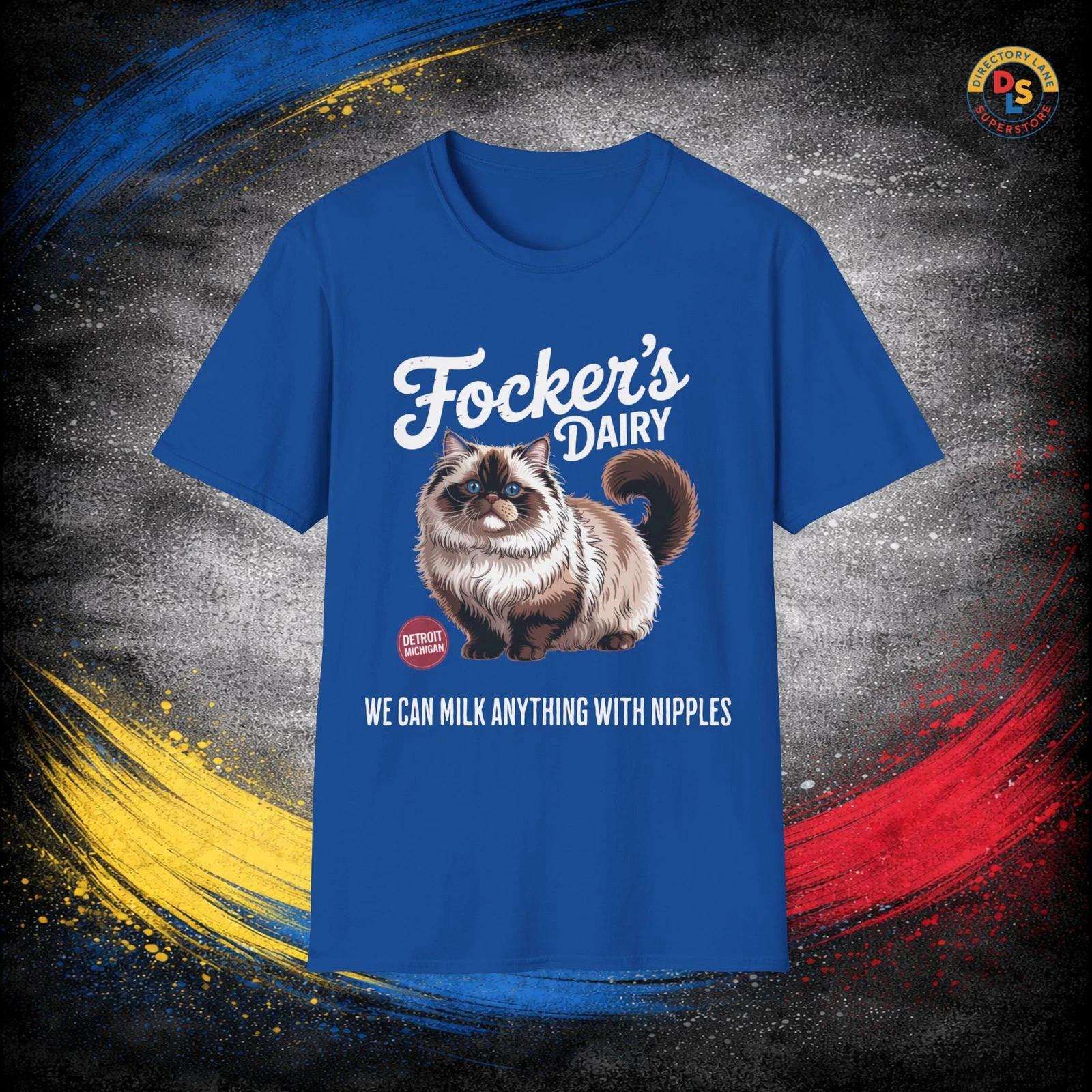 

Focker s Dairy T-Shirt Meet the Parents Movie Unisex Softstyle Tee 2XL