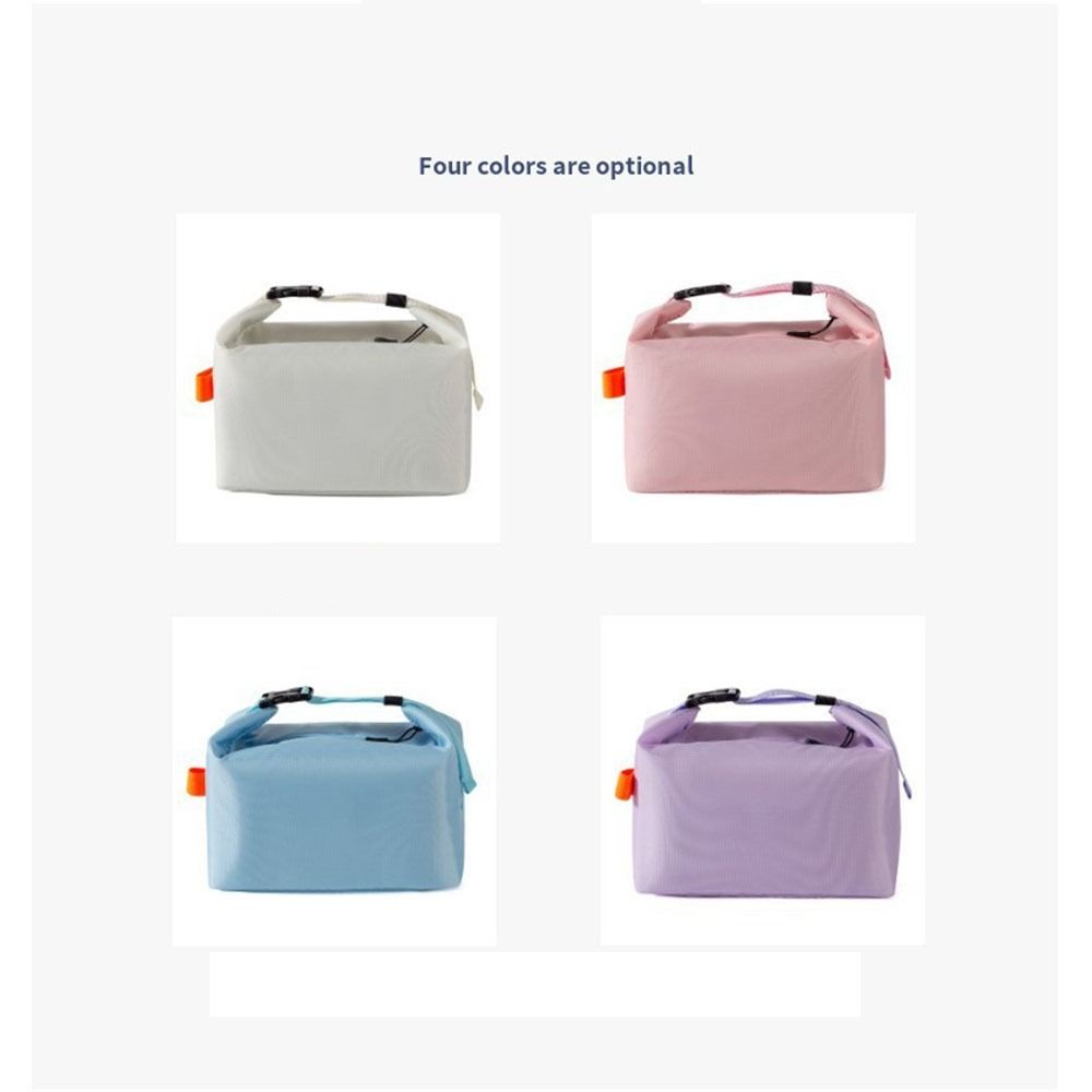 Oxford Cloth Insulated Lunch Bag Large Capacity Picnic Food Container Storage Hot Cold Storage