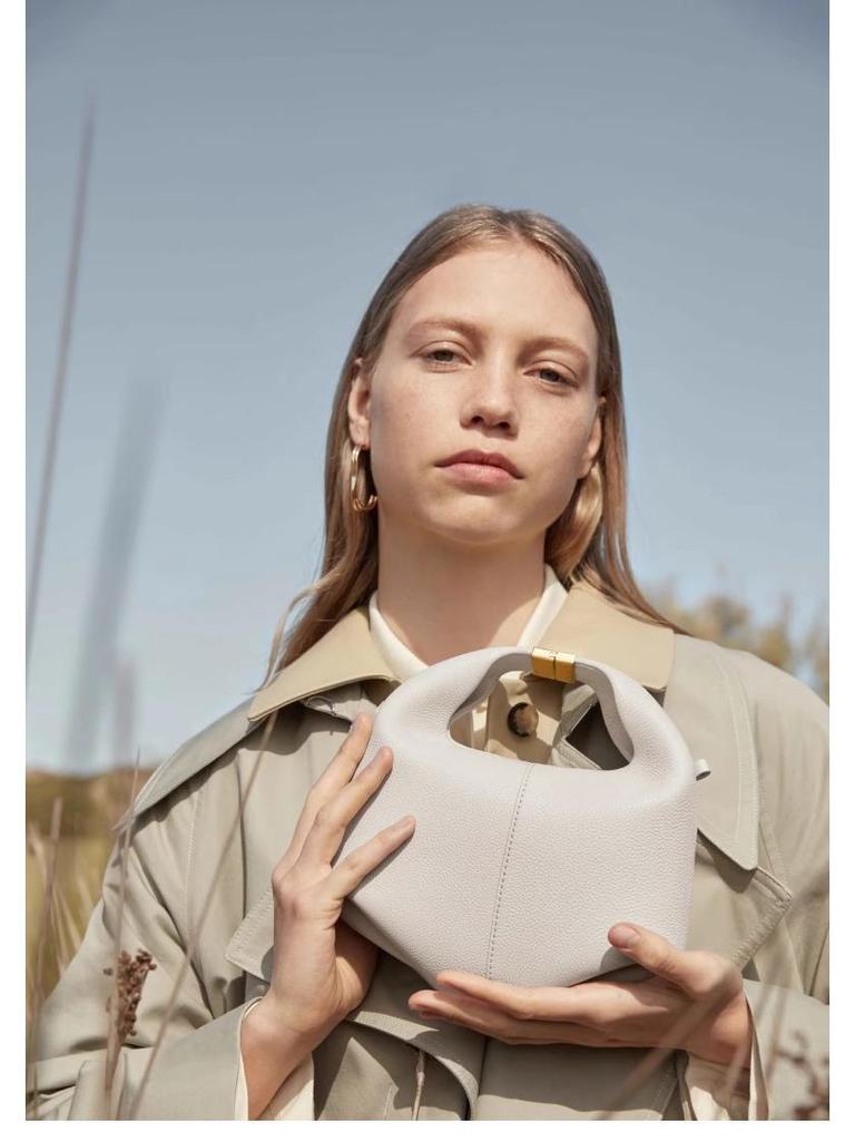 Polene Boling'en Women's Genuine Leather Crossbody Handbag - Fashionable Versatile Shoulder Bag