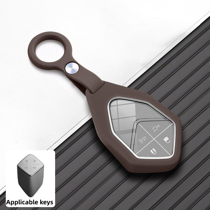 1Pcs Soft Silicone Key Case For S7 Sl03 S07 S05 S09 G318 Key Case Cover Fob Car Key Caps