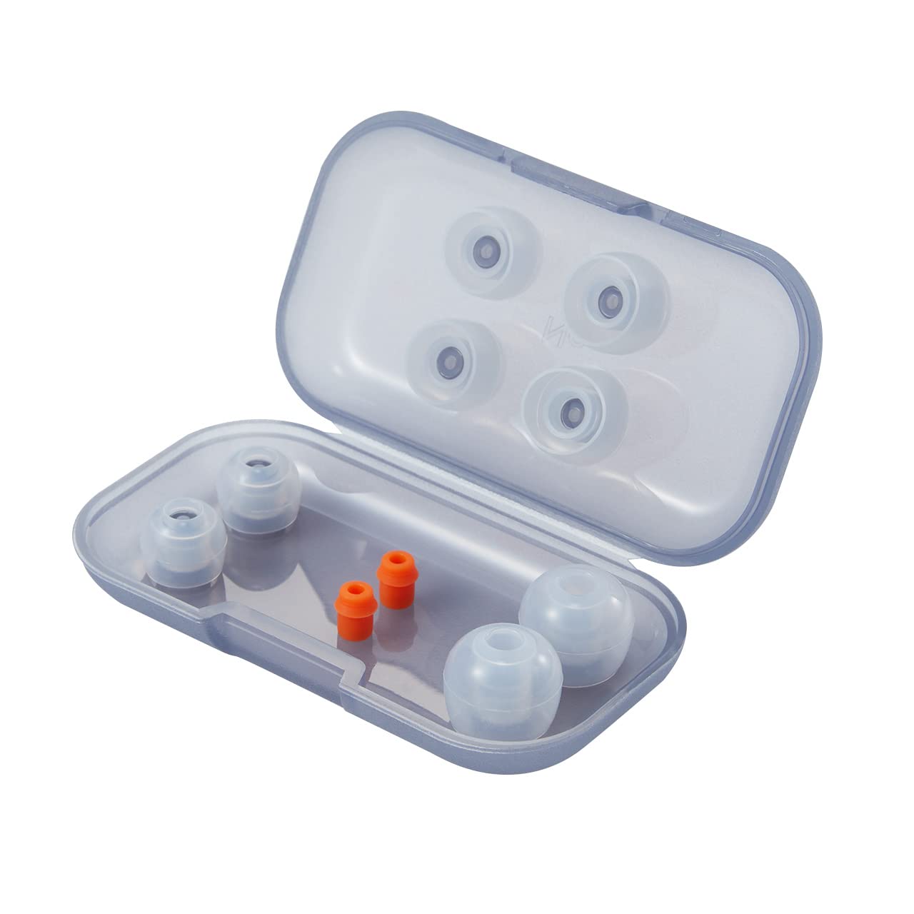 

Radius HP-DME10 Deep Mount Eartips All Sizes Clear Superior Fit Enhanced Bass High Sound Isolation Case Silicone Adapter