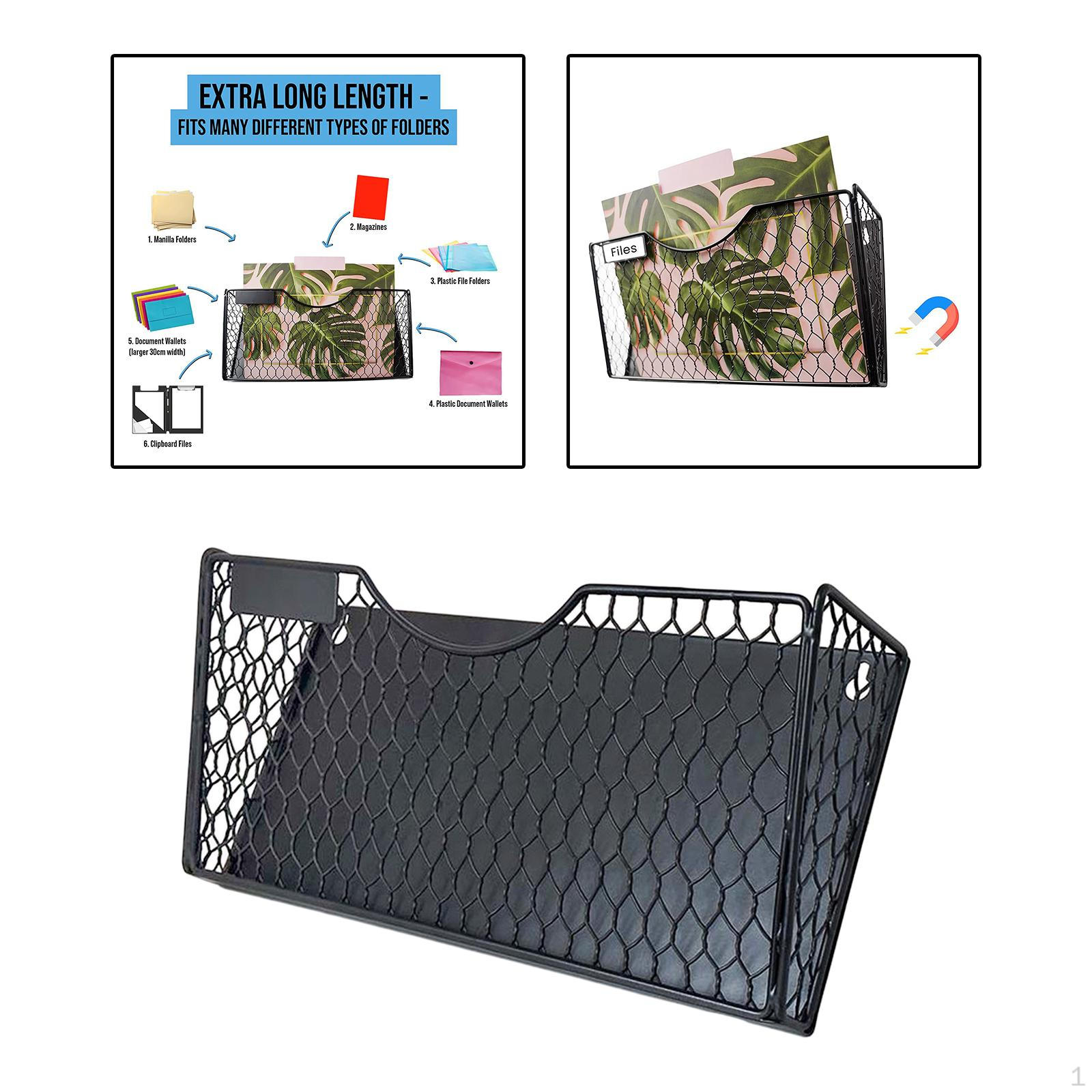 

Настенный сетчатый держатель для файлов, стойка для хранения файлов, журнал для хранения файлов.