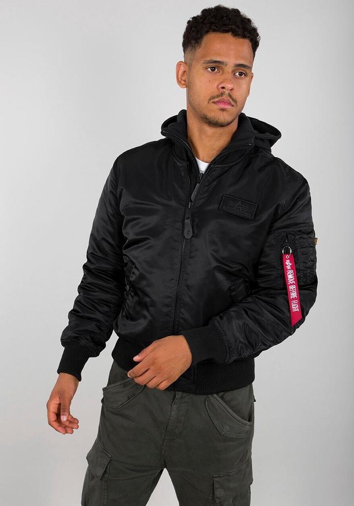 Winter Jacket Alpha Industries MA-1 ZH Back Print (128113) Black/reflective