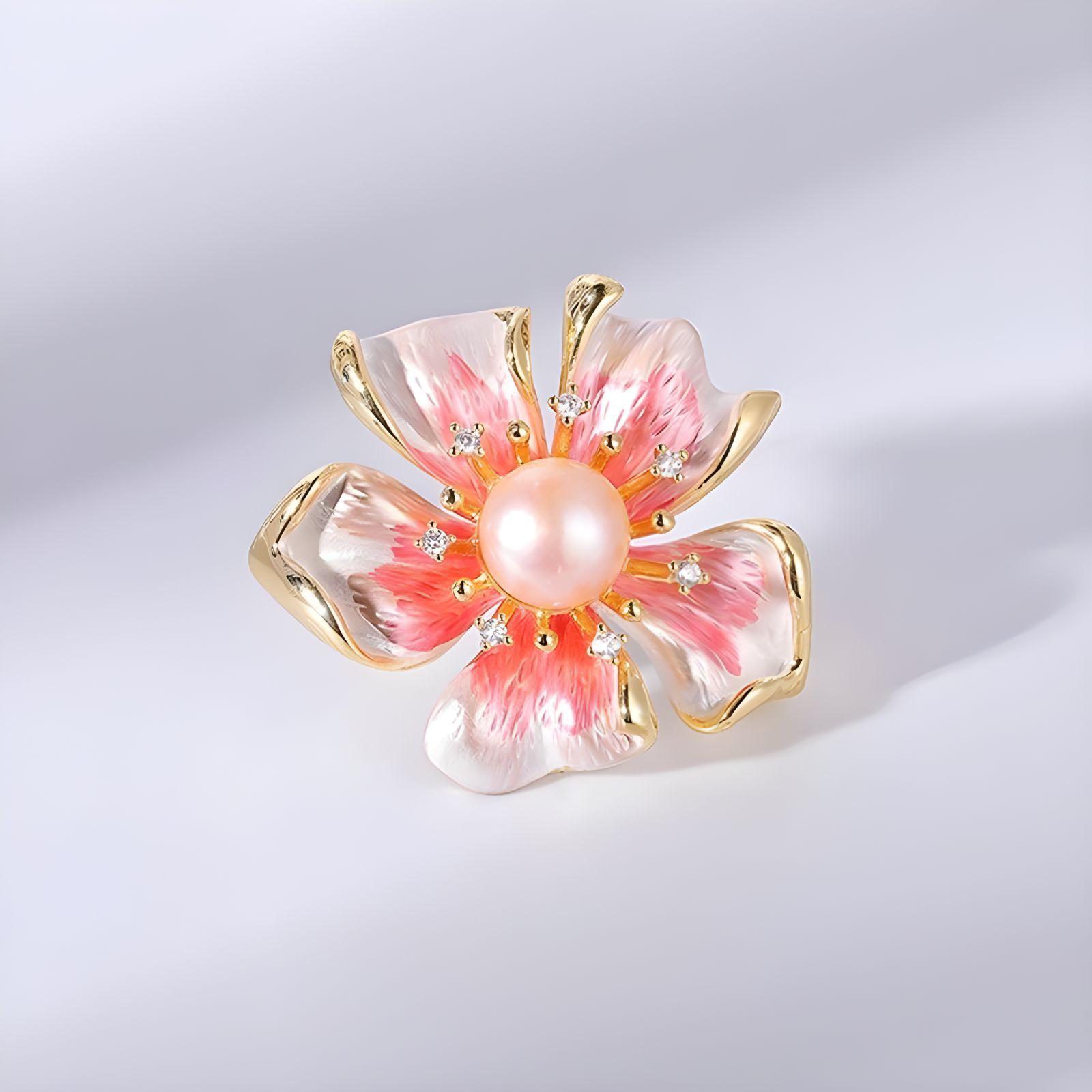 

Эмалевая цветная ароматная орхидея брошь высокого класса женская изысканная жемчужина цветок булавка дизайн ниша корсаж одежда с аксессуарами