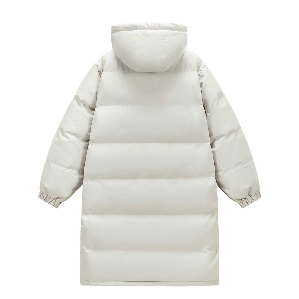 Unisex Over-the-Knee Hooded Cotton Jacket - 2025 Trendy, Loose, Thickened, Casual Coat