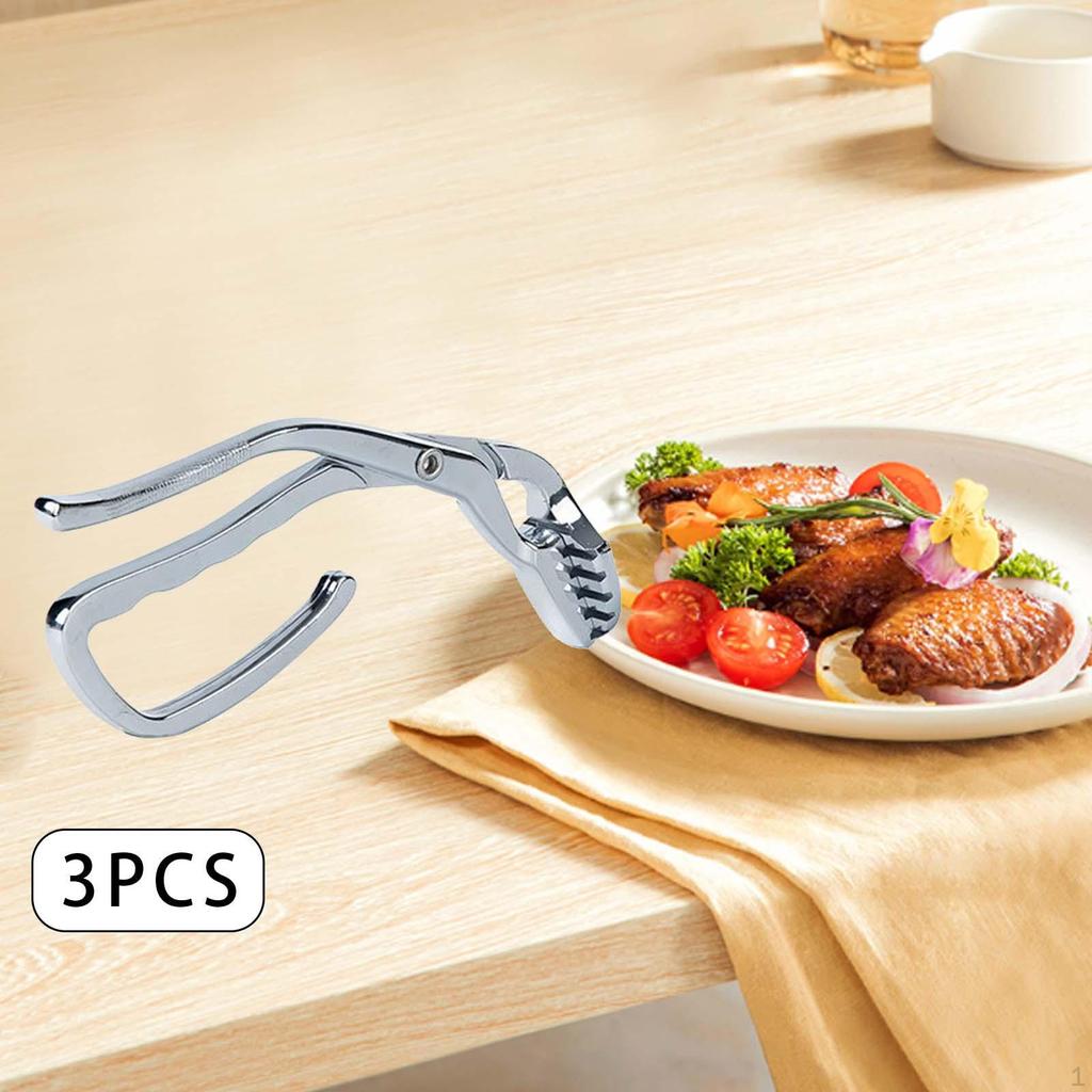 3 Pcs Bowl Gripper, Plate Multipurpose Kitchen Tongs for Stone Pot Pan