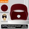 Thermal Insulation Ponytail Headband Fleece Material Sport Headband Ear Warmer Headband  Cycling