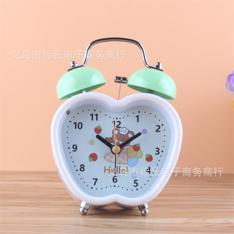 Small Fresh and Fashionable Silent Alarm Clock 1 Inch Luminous Clock Student Alarm Clock Bedroom Desktop Table Clock