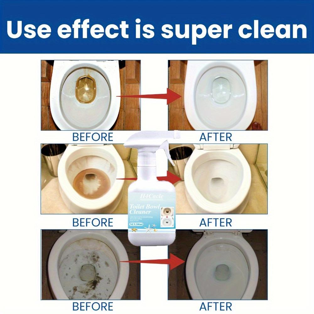 H4Cacle Multi-Purpose Toilet Bowl Remover Powerful Descaling Toilet Spirit Removes Odors Stains Scum Agent Tile Wall Yellowing Decontamination Removal