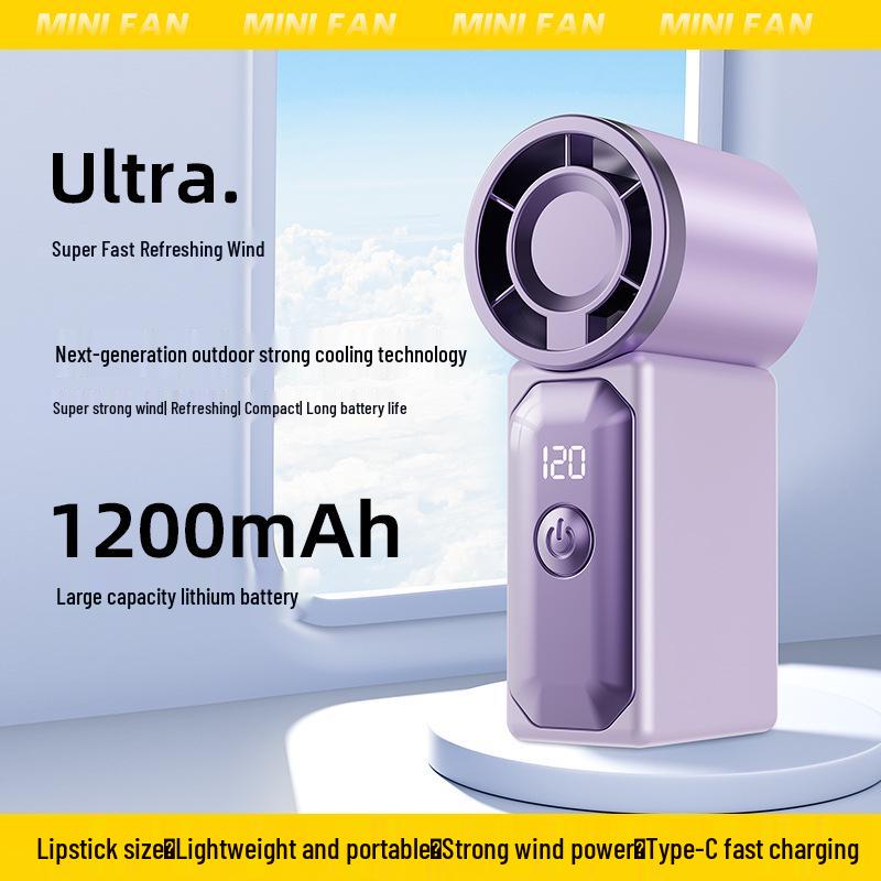 Portable USB Rechargeable High-Speed Mini Handheld Fan