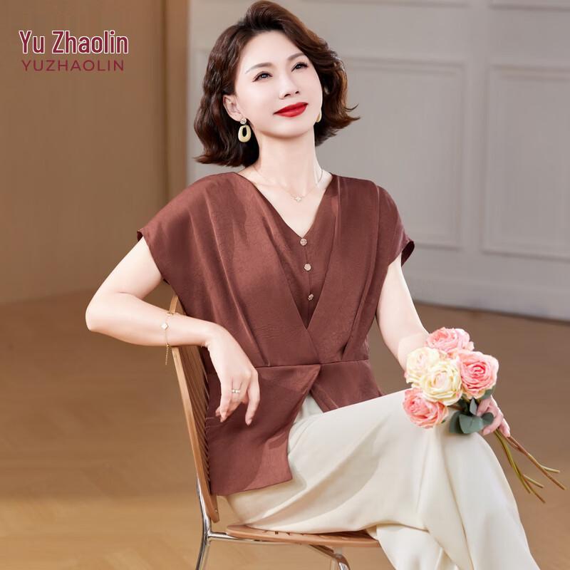 YUZHAOLIN Solid Color Everyday Top