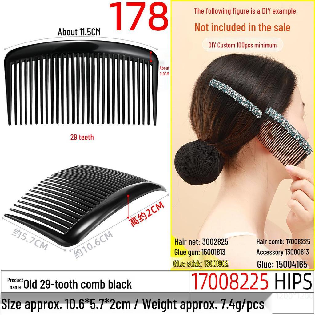 Magic Double Row Elastic Hair Comb Insert for Unique DIY Styling
