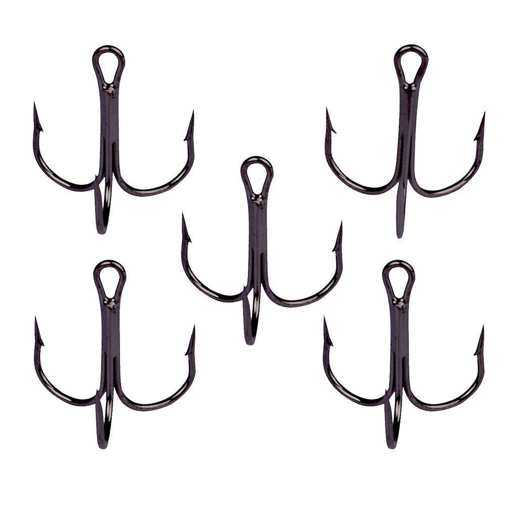 1000pcs/set Fishing Hooks 2/4/6/8/10# High Carbon Steel Treble Hook Set Fishing Tackle Fishing Equipment Soft Lure Holder Pesca