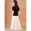French Romantic Color-Blocked Two-Piece Set