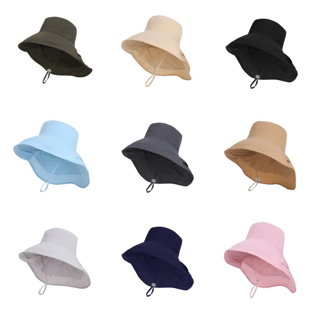 Summer Sun Protection Hat With Wide Brim For Women Outdoor Travel And Neck Shield