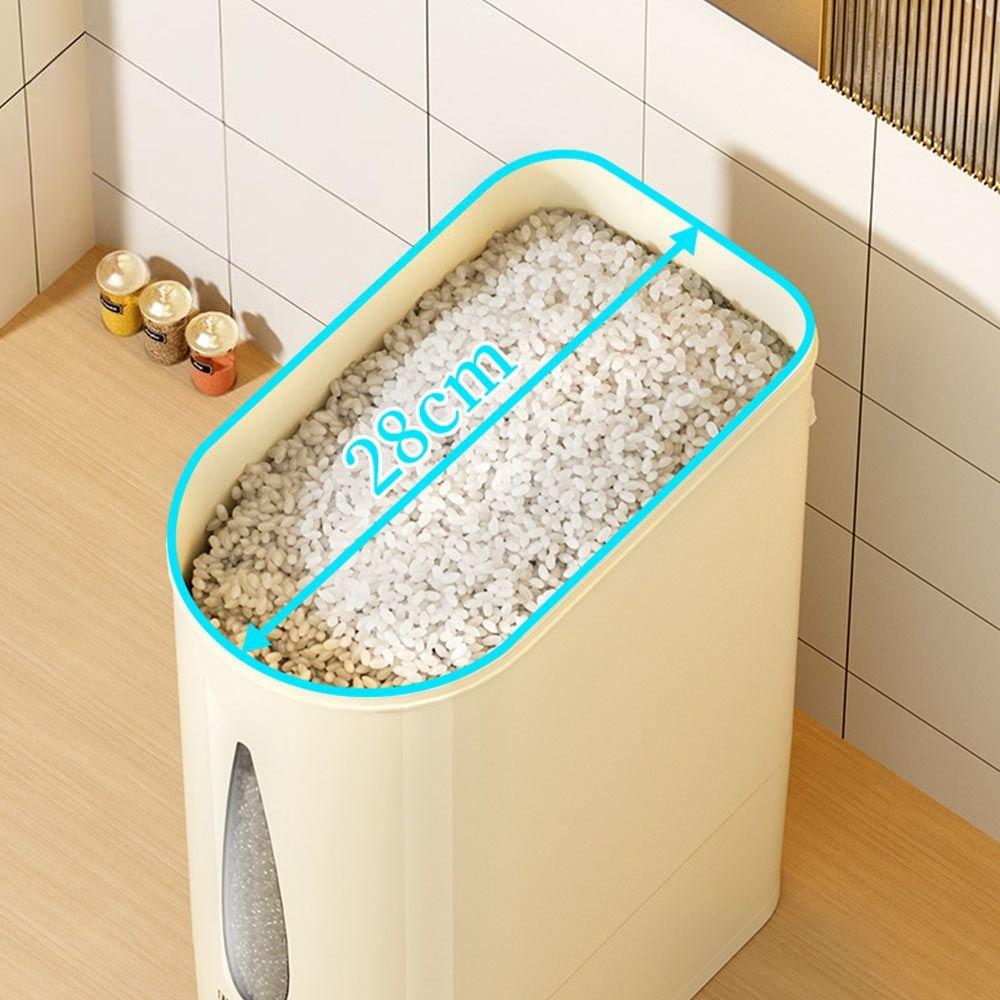 Household 5kg/10kg Rice Dispenser Sealed and Fresh Moisture Proof Rice Bucket Insect-proof Cereal Containers Grain Preservation