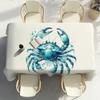 Sea Animal Turtle Coral Table Cloth Home Party Picnic Dining Room Kitchen Patios Stain-Proof Polyester Table Cloth