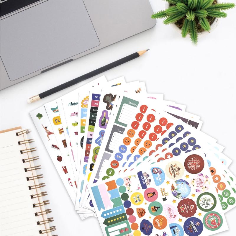 Premium-Quality 16 Superior-Grade Sheets 1200+ Planner Premium-Quality Sticker High-Standard For High-Standard Planner Superior-Grade Journal