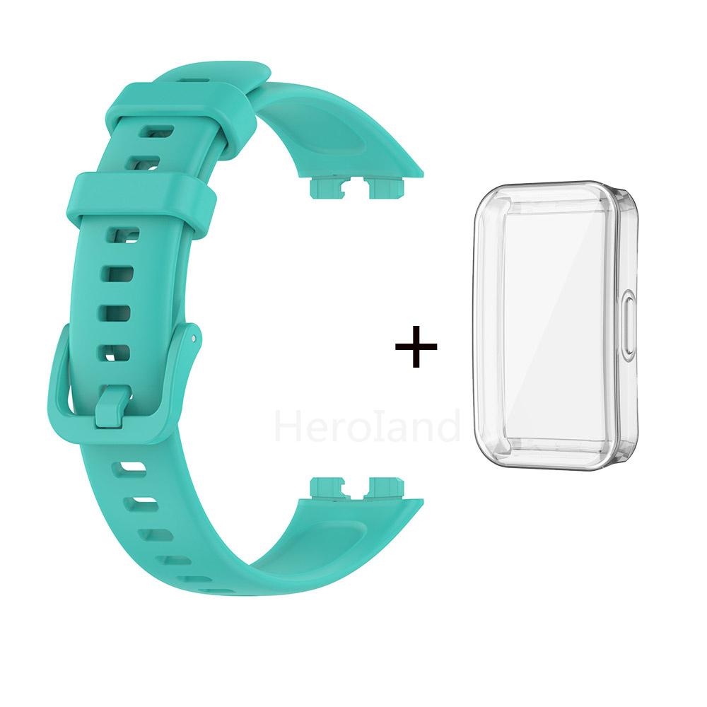 Módní měkký silikonový řemínek k hodinkám pro chytré hodinky Huawei Band 8 Náramek pro Huawei Band 9 10 Pásek Náramek Sportovní pásek a TPU pouzdro