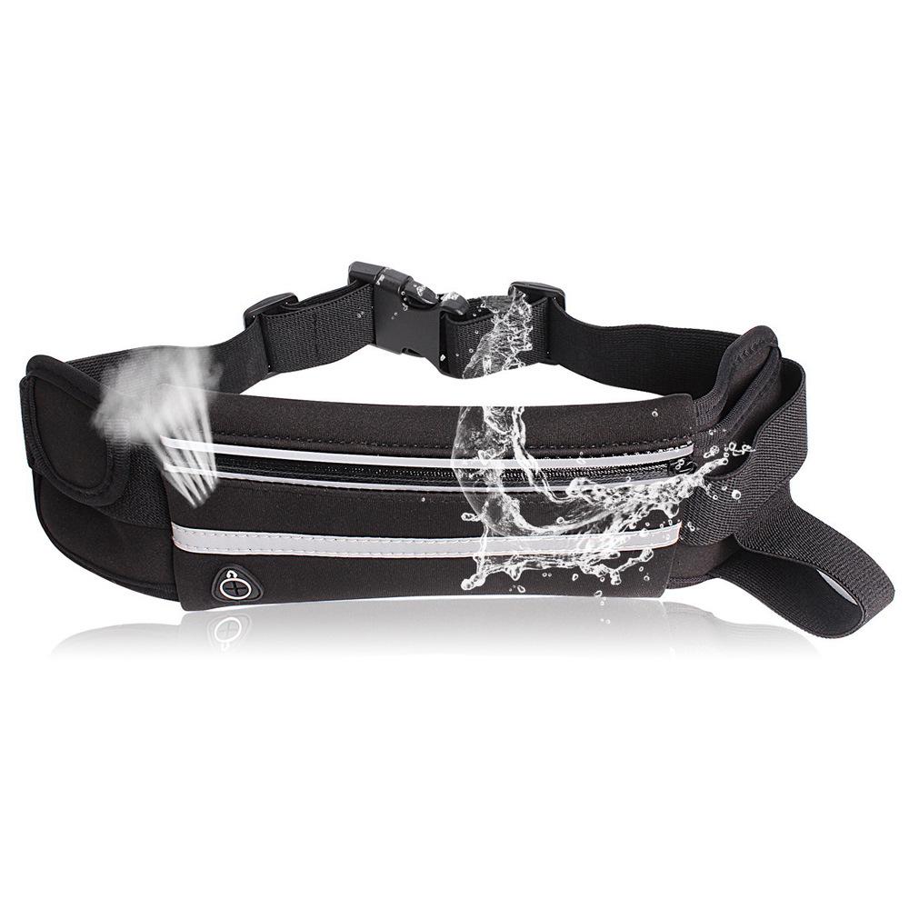 Unisex Waterproof Fitness Waist Bag for Running and Cycling with Phone and Water Bottle Storage