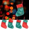 Simple Christmas Socks Red & Green Christmas Stockings Navidad Candy Gift Bags  Festive Xmas Tree