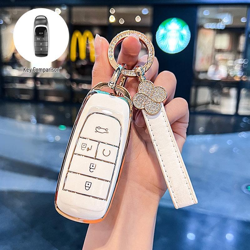 Key Cover for GAC AION Y, Trumpchi Plus, AION S, SMAX, Mei 580, and AION V - Elegant Design for Women