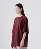 EZKATON Dreaming Short Sleeve T-Shirt Burgundy Kmst6777