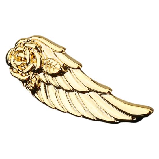 

Мужской зажим для галстука в форме розы и крыла, булавка на лацкан, съемный дизайн, аксессуар для формальной одежды и повседневной носки D