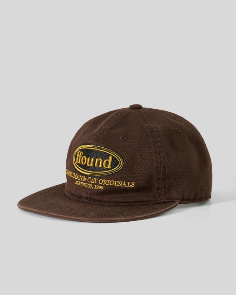 HUMAN N CAT Pound Washed Flat Brim Cap [Brown]
