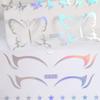 Silver Glitter Temporary Tattoo Sticker Waterproof Makeup Eyeliner Sticker  Women