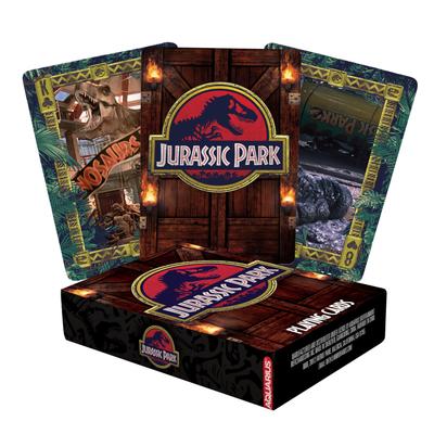 AQUARIUS Jurassic Park Playing Cards Jurassic Park Themed Deck of Cards for Your Favorite Card Games Officially Licensed Jurassic Park Merchandise X