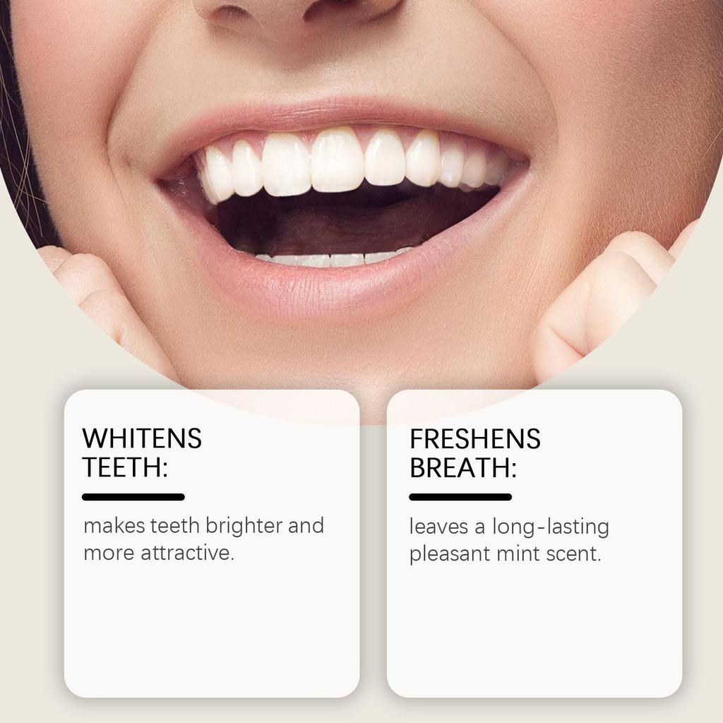 ORALHOE Whitening Toothpaste: Gentle on Teeth, Whitens and Freshens Breath, Cares for Mouth.