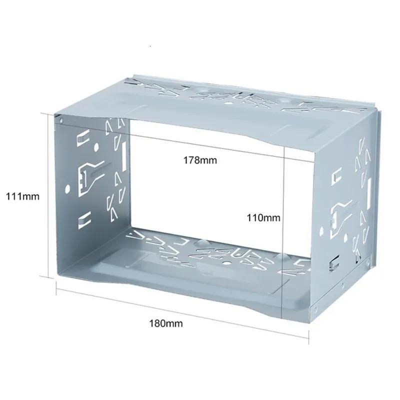 2Din Stereo Radio Cage Frame Unit Universal DVD Player Box Fascia Panel Plate Case Audio Dash Mounting Frame Kit Accessories
