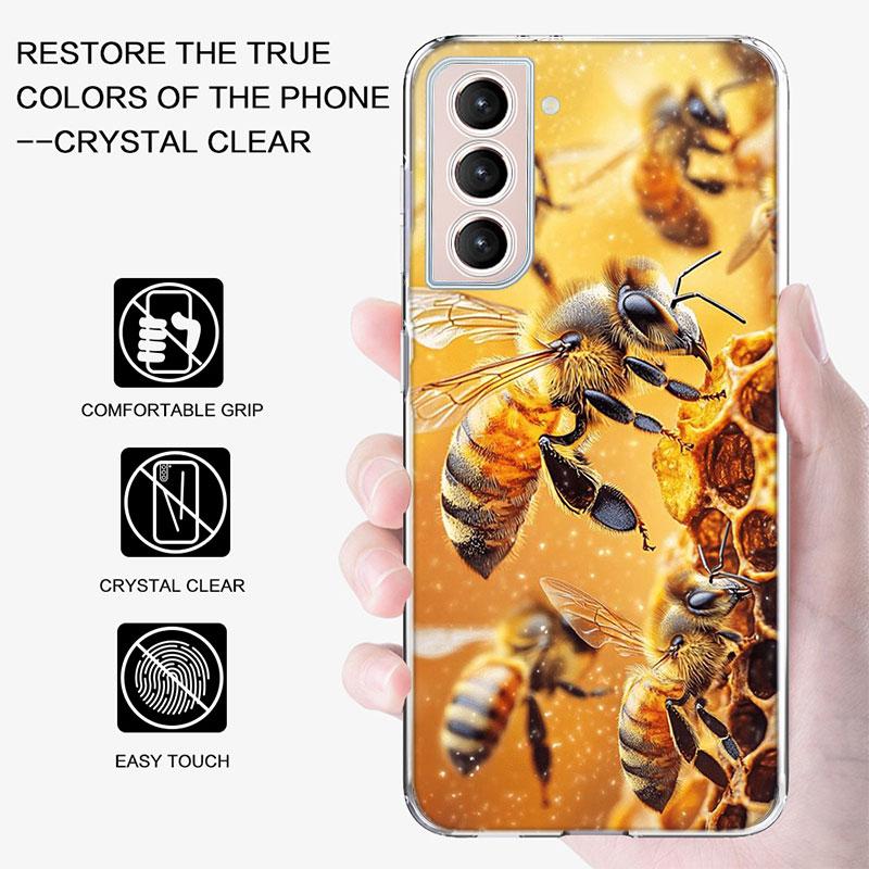 Bees and Honey in the Honeycomb Phone Case For Samsung A16 A26 A36 A56 A17 A15 A25 A35 A55 A14 A24 A34 A54 A04S A05S Galaxy Note