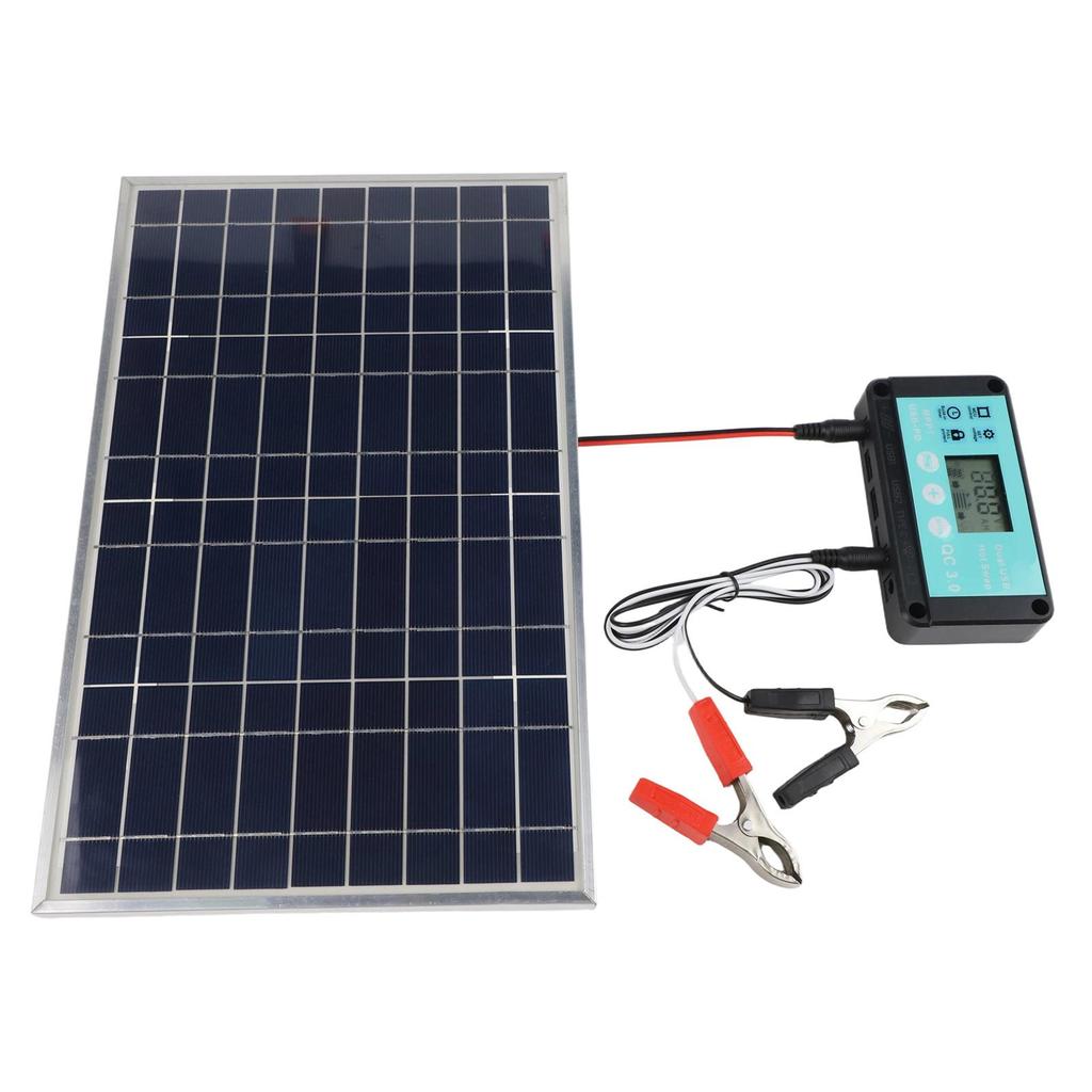 100W Solar Panel Kit with Controller for 12V 24V Solar Charging Systems