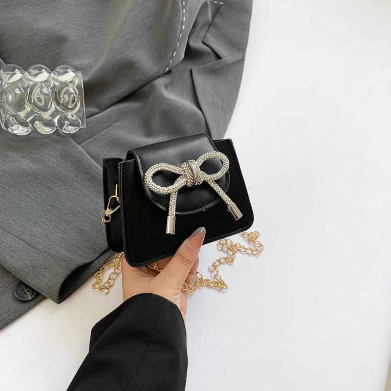 Stilvolle Koreanische Mode Schleife Handtasche Für Damen Lässig Sommer Kleine Quadratische Tasche
