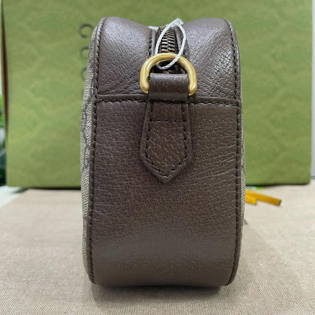 [Použitý] Série Neo Vintage Zlaté Logo s Fólií Kovová Hlava Tygra Monogram Plátno A Kůže Brašna na Fotoaparát - Vynikající #1GCGGSW