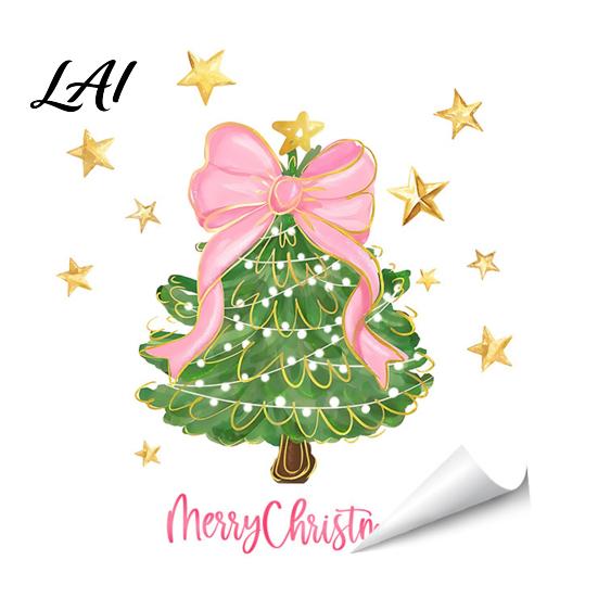 Washable Surface Stickers Christmas Wall Stickers Self-Adhesive Decals for Home Holiday Party Easy Apply Covers Decor Waterproof PVC Art Decor