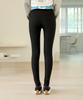 Jikeulib Warm Fleece-Lined Spandex Wide Elastic Black Skinny Leggings Pants