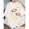 Cute Illustrative Style Mushroom Print T-Shirt Unisex Crew Neck Oversized Tee Soft Comfortable Shirt for Daily