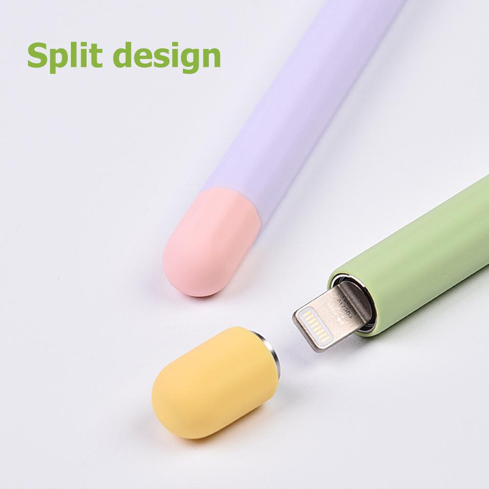 Soft Silicone Pen Cover Protector For Apple Pencil 1st 2nd Generation Touchscreen Stylus Pen 2 1 Anti Slip Protective Case Cover