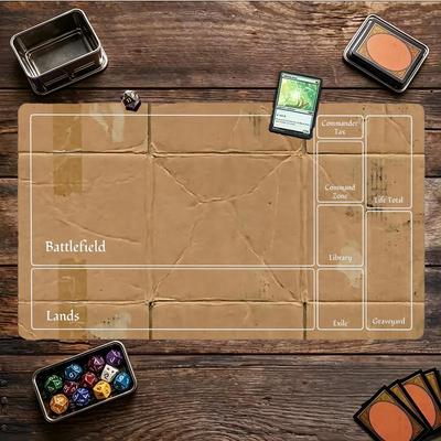 Vintage Kraft Paper Texture Mouse Pad Playmat 24x14 Mtg Tcg Office Desk Mat For Work Game Pc Laptop Rug Mousepad Decor Gift